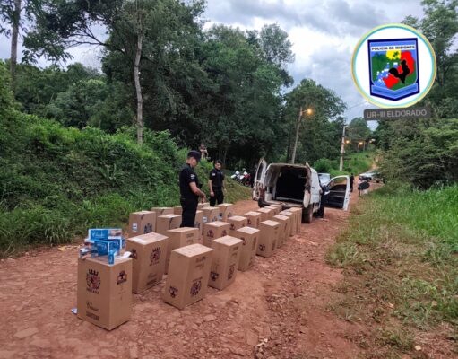 Eldorado: frustran el traslado de un millonario cargamento de cigarrillos ilegales